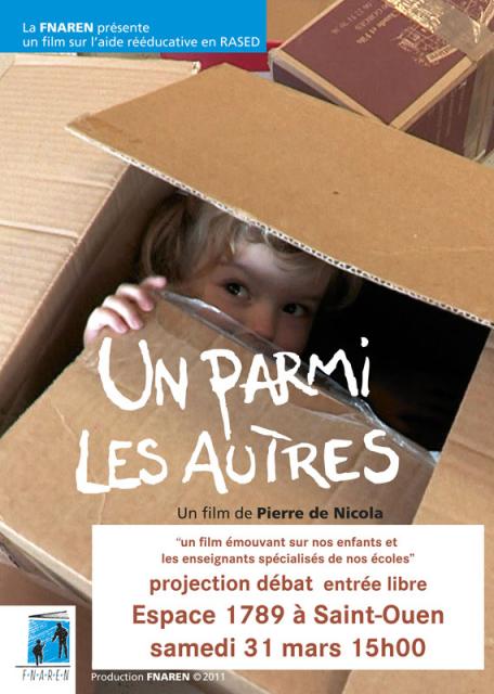 affiche projection du film RASED 31 mars à l'espace 1789